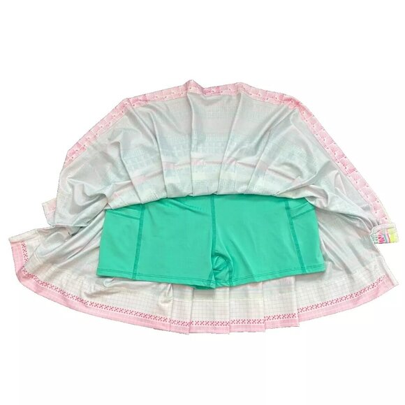 Lucky in Love Mint and Pink Mini Skirt - Picture 5 of 9